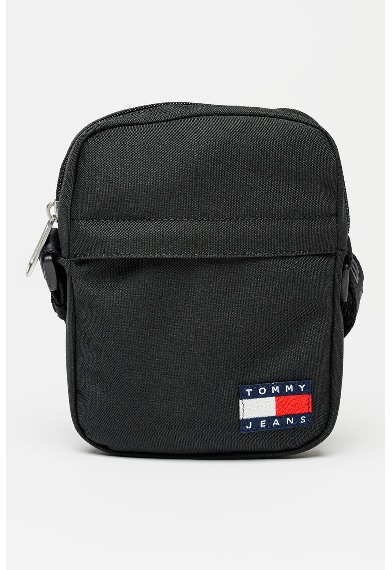 Geanta crossbody cu logo Essential - Negru