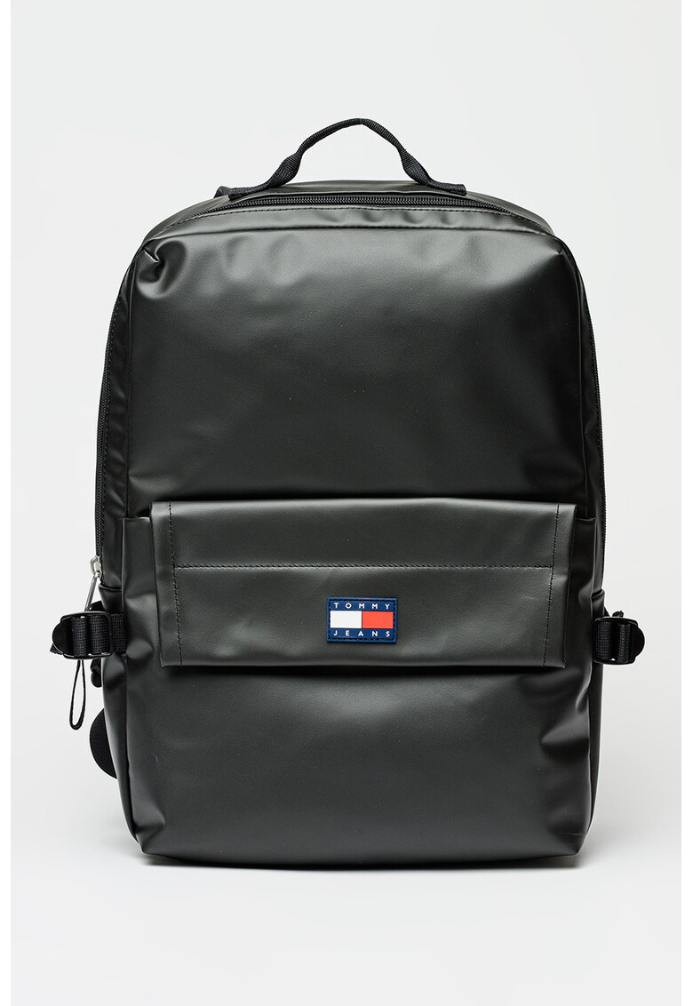 Rucsac de piele ecologica cu logo Elevated - Negru