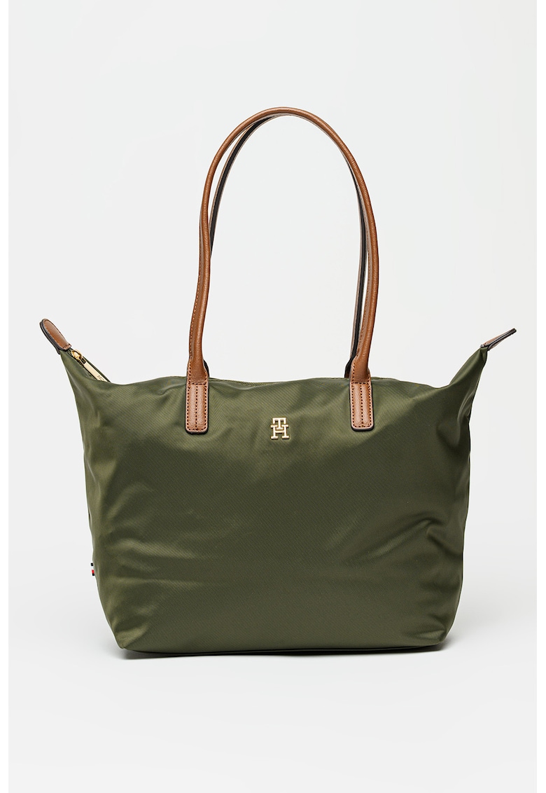 Geanta tote cu model monograma discreta Popette