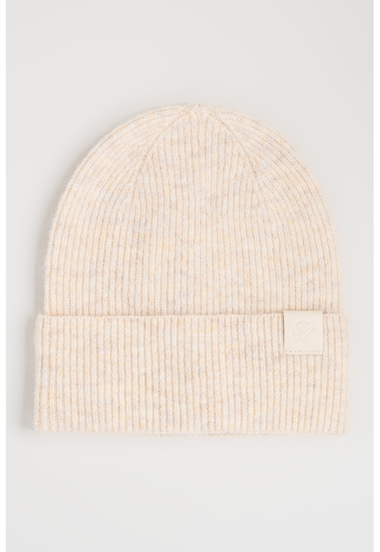 Caciula din amestec de lana Heritage - Bej deschis