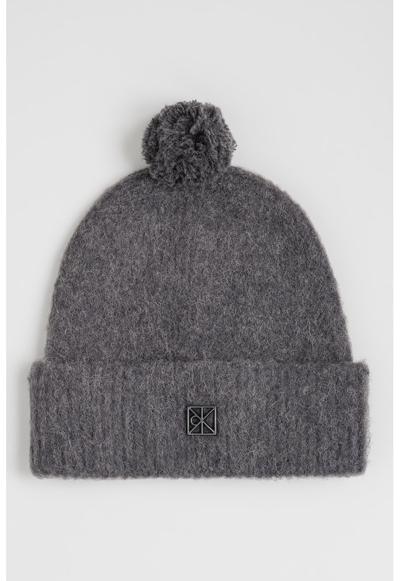 Caciula din amestec de lana si lana alpaca cu ciucure