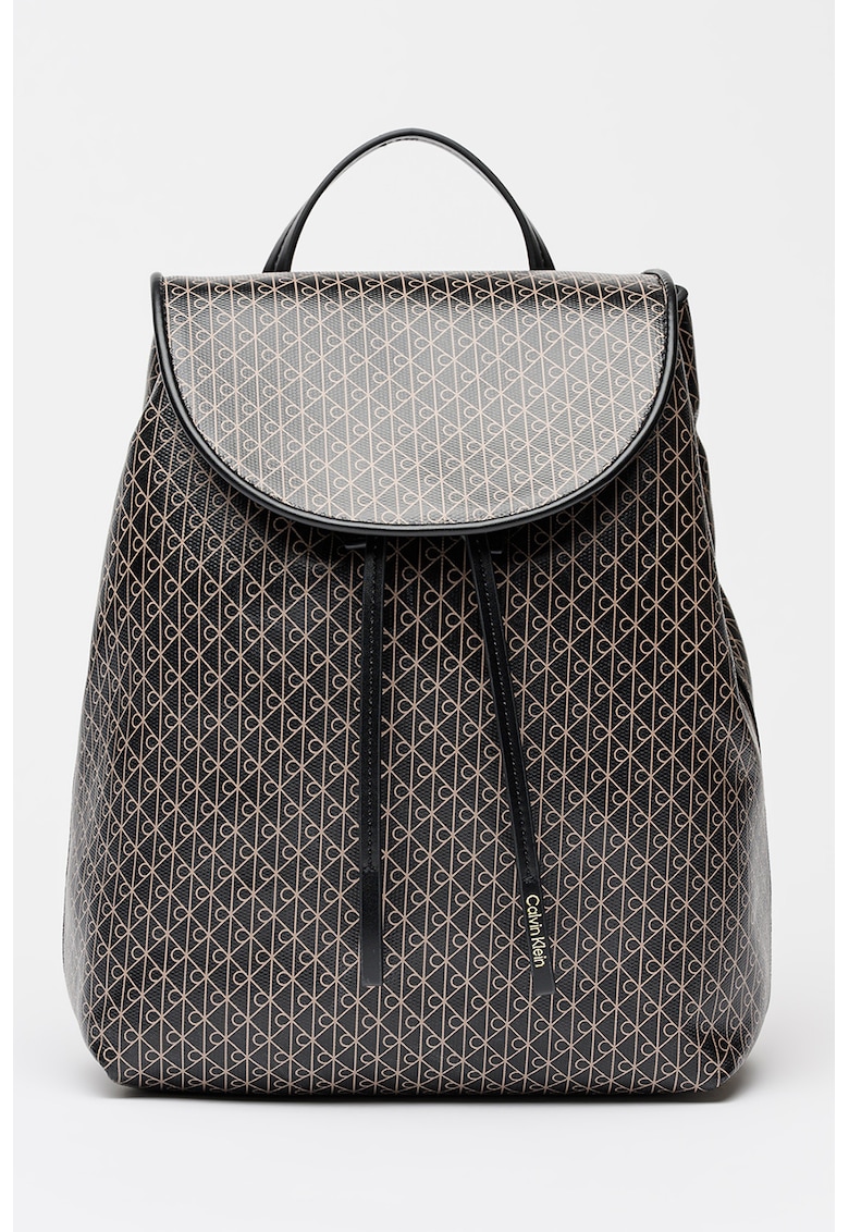 Rucsac de piele ecologica cu model monograma