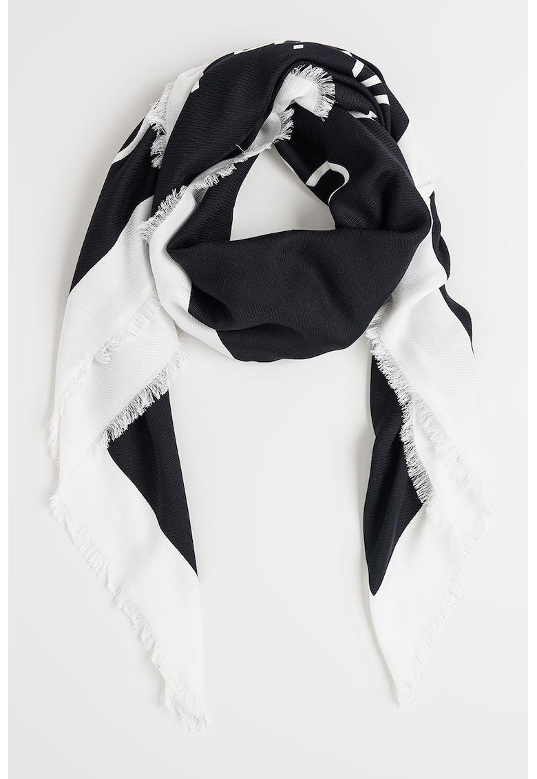 Esarfa patrata de modal cu logo