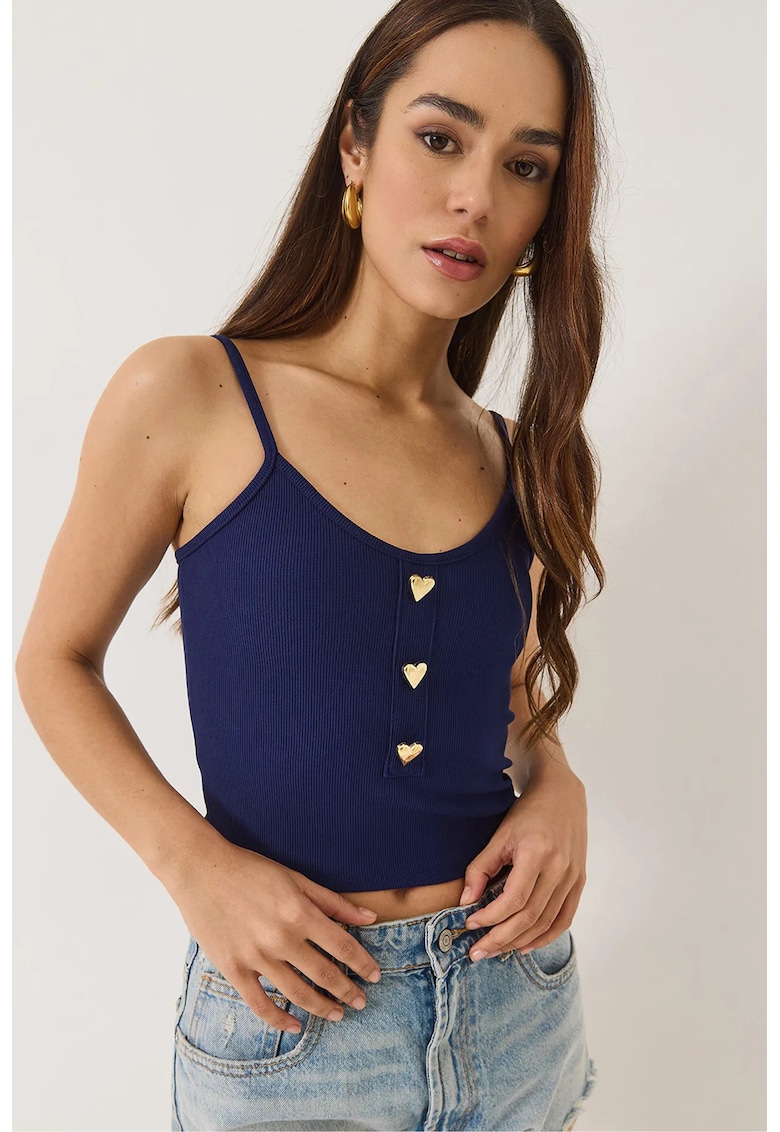 Maiou scurt - HiCCUP - Jerseu - Bleumarin