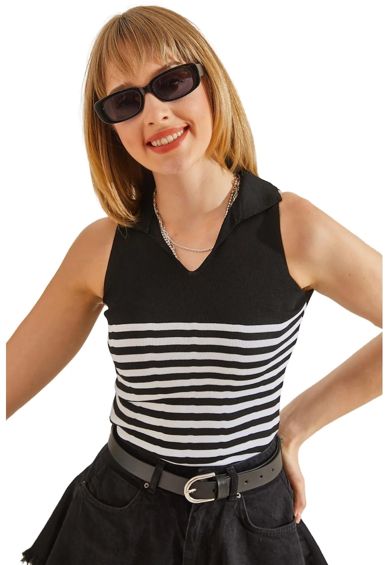 Top dama - HiCCUP - Tricot - Negru -