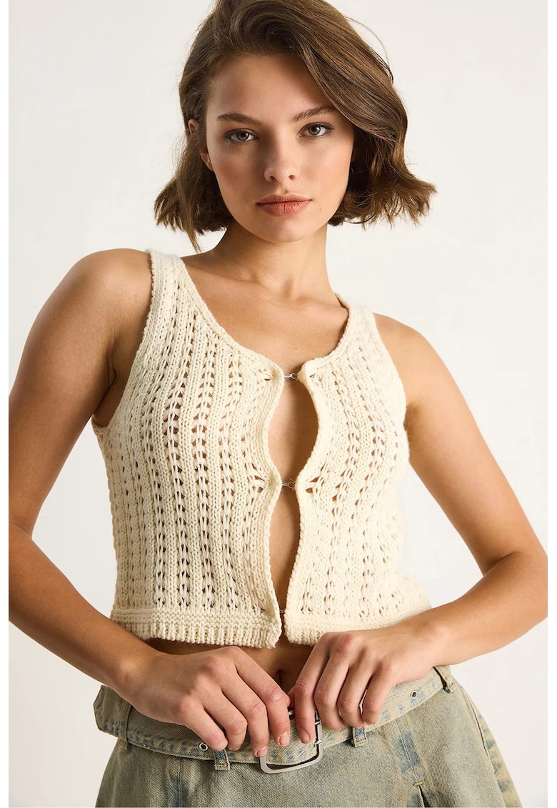 Vesta - Ecru - Tricot -