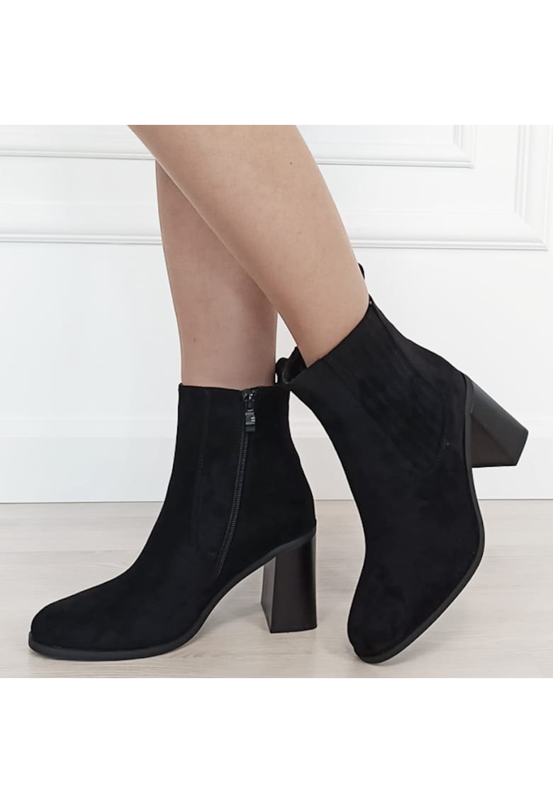 Botine negre elegante 1619 115 18864 - Negru