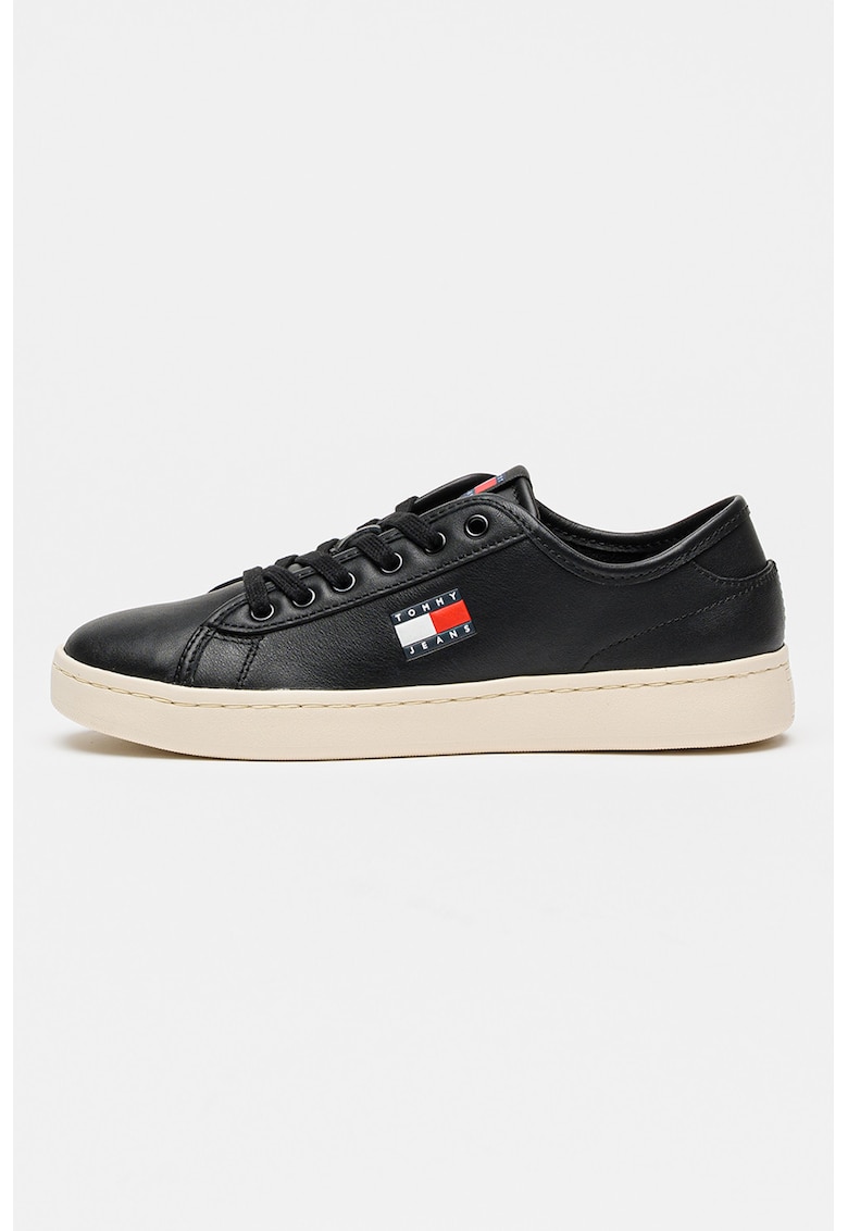 Pantofi sport usori din piele Court - Negru