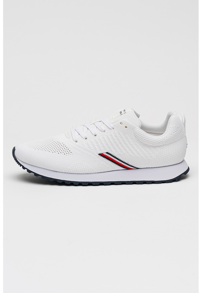 Pantofi sport low-cut din material textil - Alb