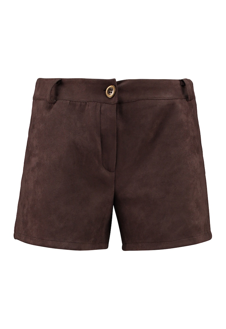 Pantaloni scurti cu buzunare - Maro inchis