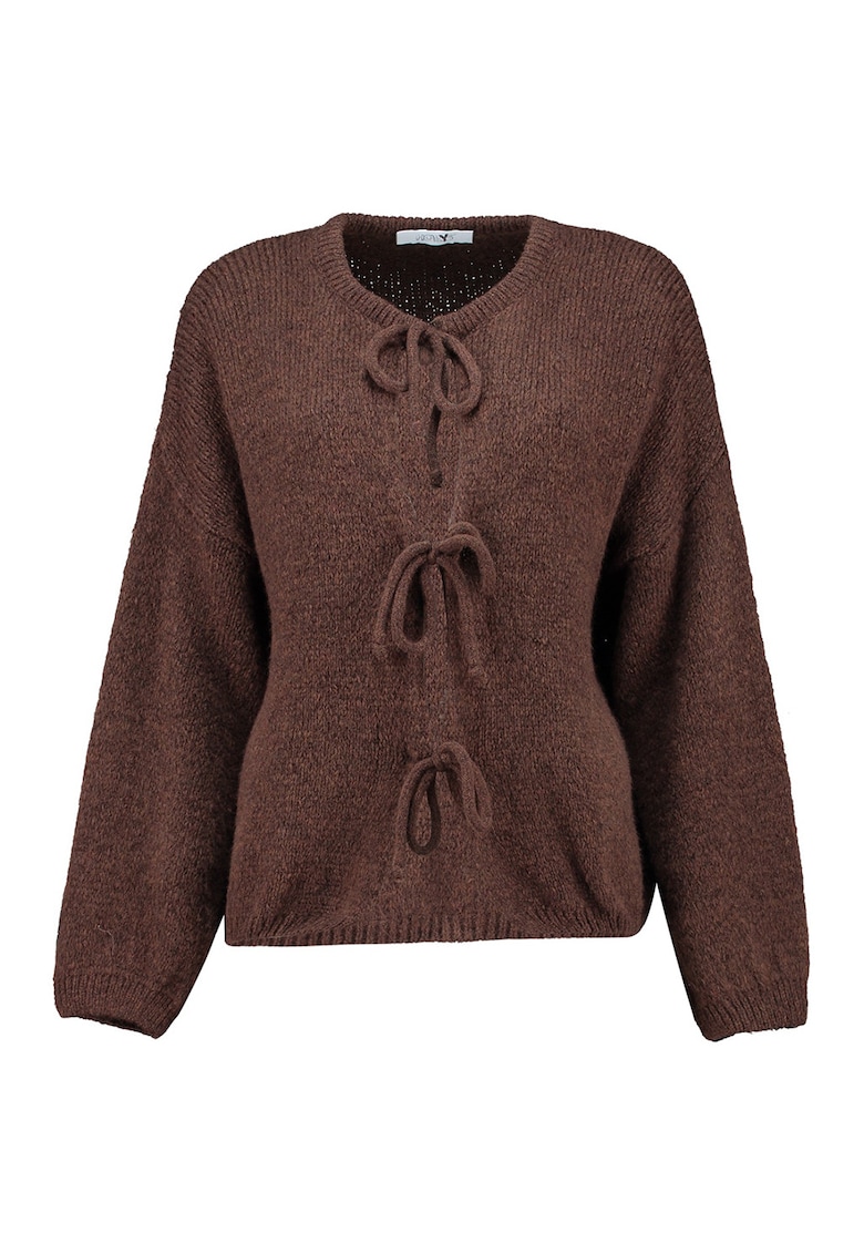 Cardigan cu prindere cu snururi