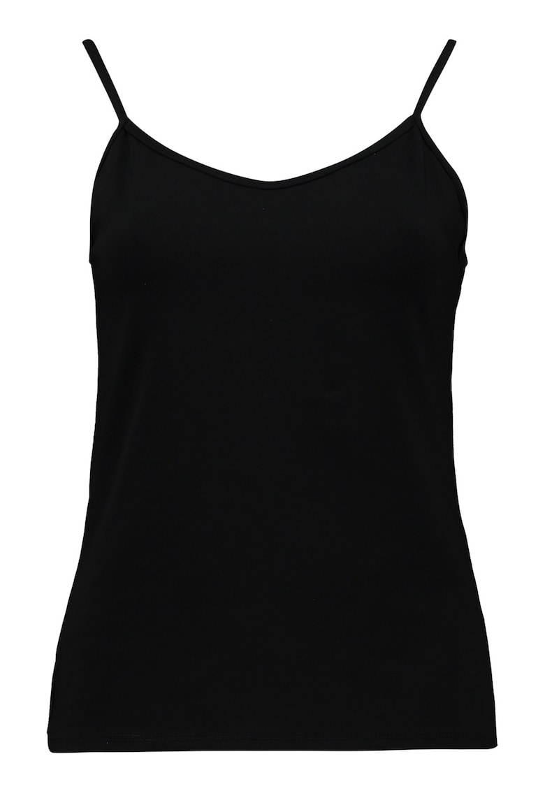 Top slim fit cu bretele subtiri