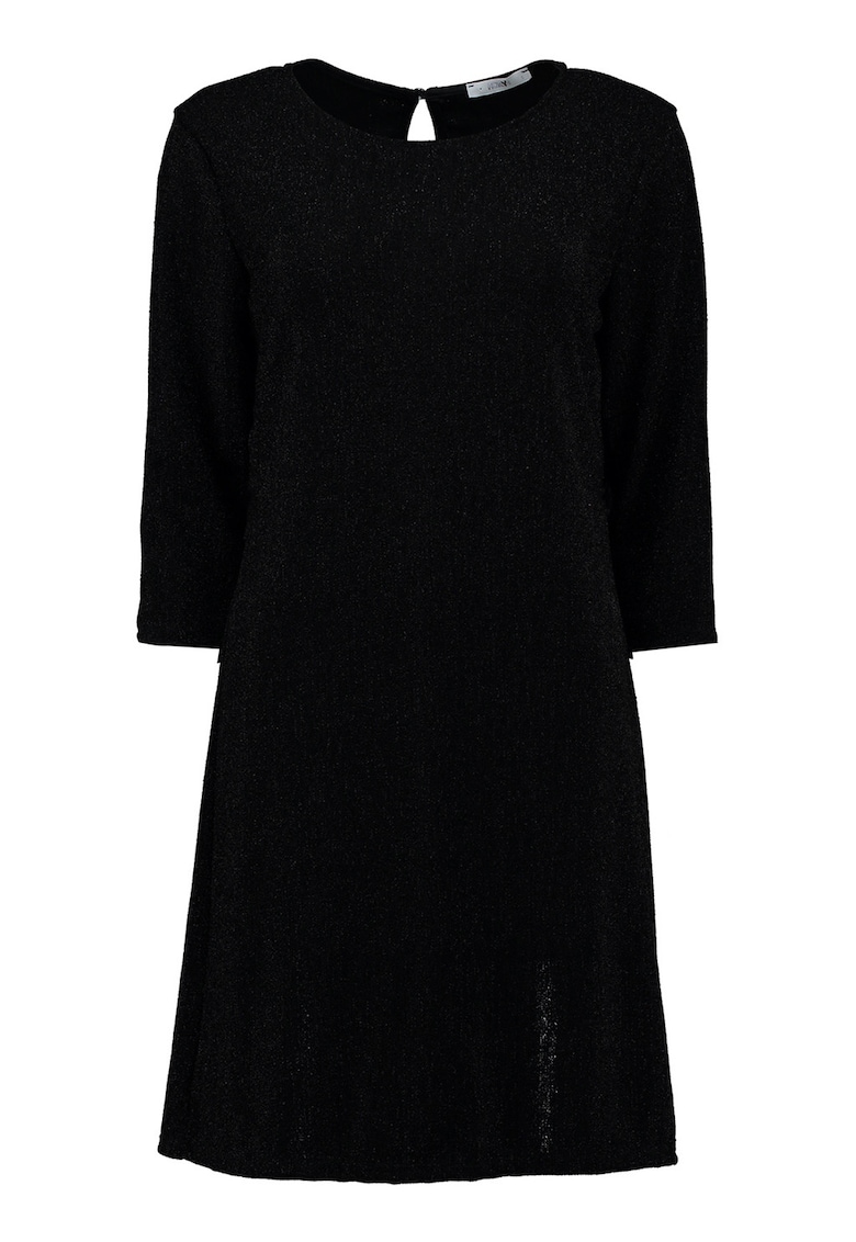 Rochie stralucitoare cu decupaj pe spate - Negru