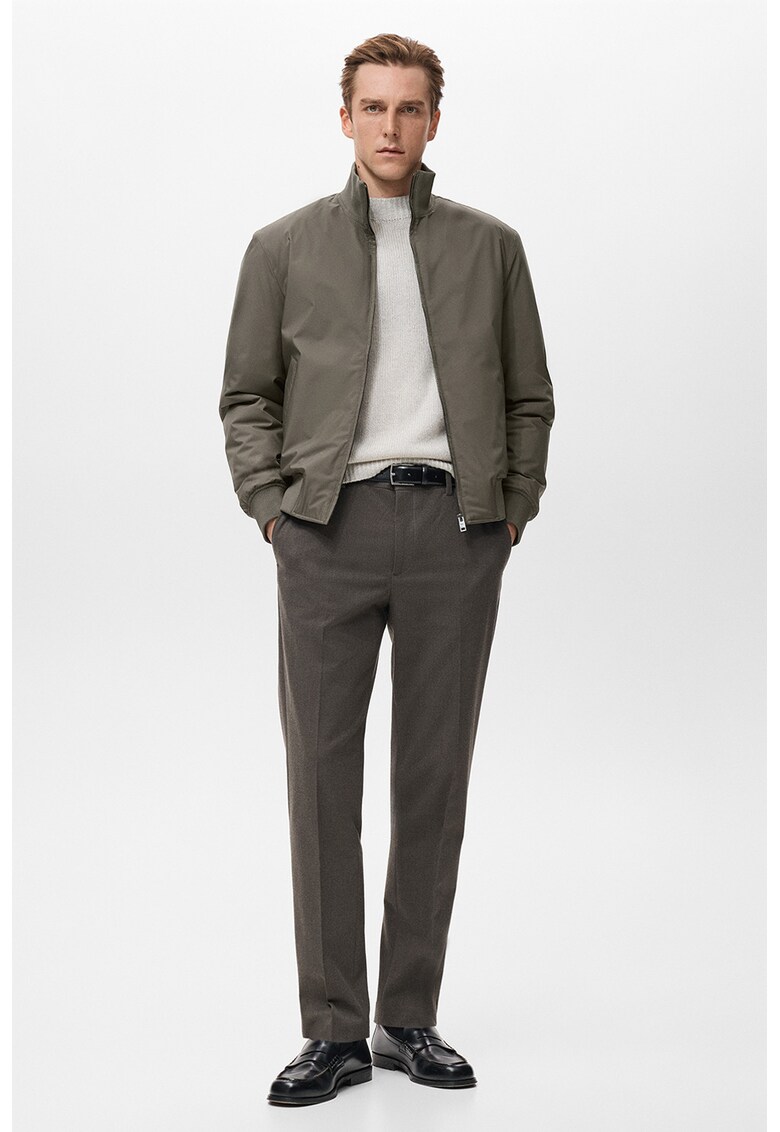 Jacheta bomber matlasata cu finisaj rezistent la apa - Kaki