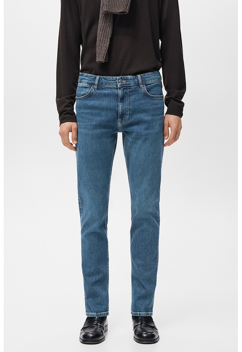 Blugi skinny cu talie medie Patriom - Albastru