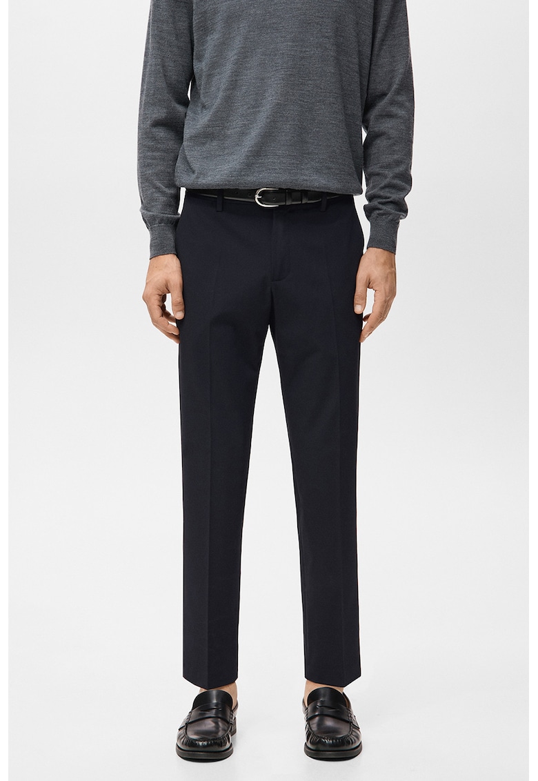 Pantaloni Chino cu croiala slim-fit Barna - Albastru ultramarin
