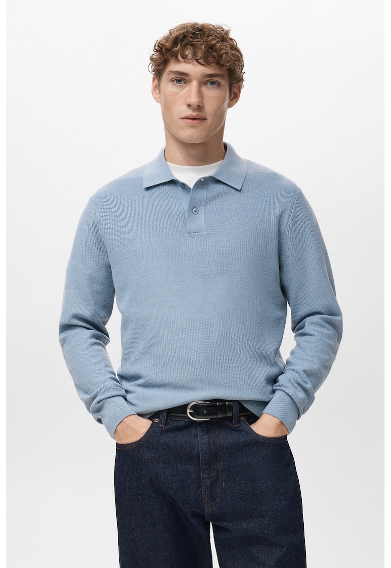 Pulover uni polo - Albastru deschis