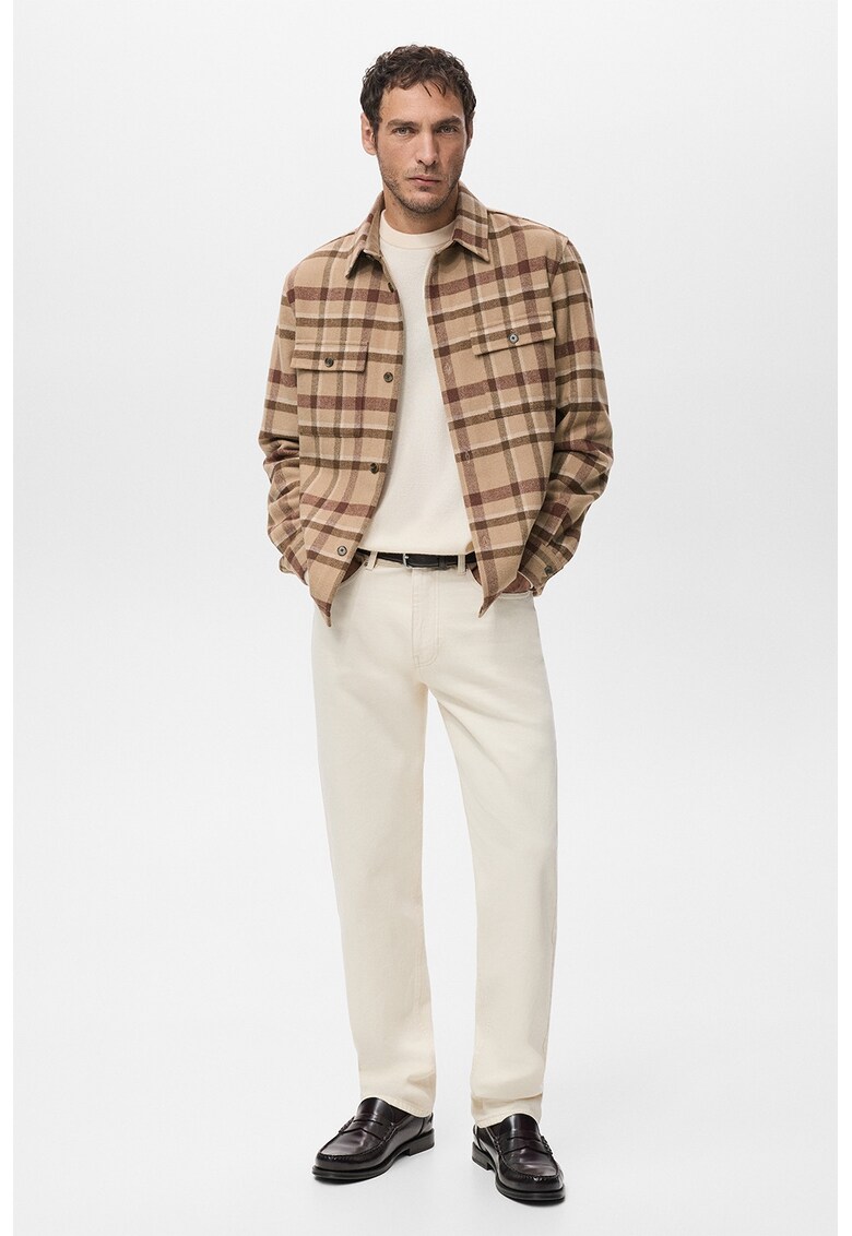 Jacheta-camasa cu buzunare pe piept - Bej