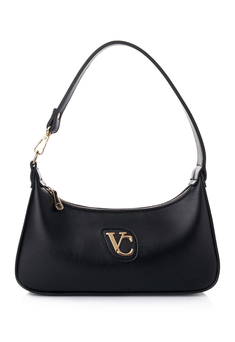 Geanta din piele ecologica cu maner si logo