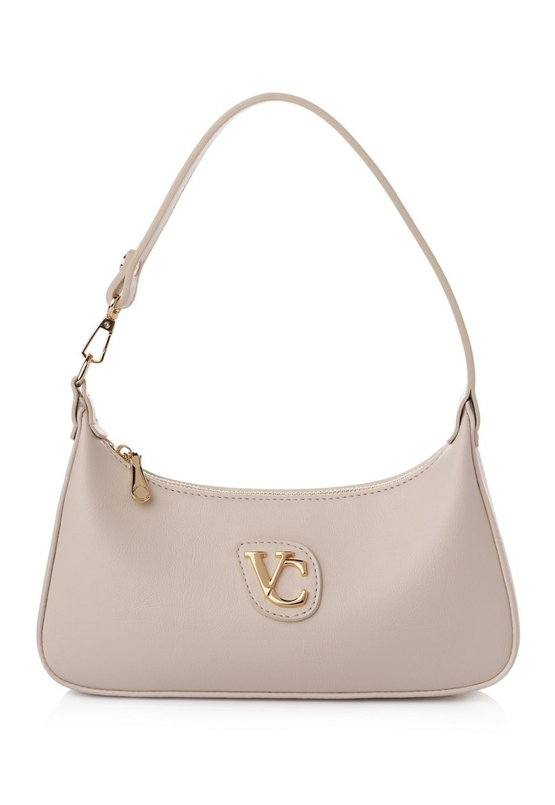 Geanta din piele ecologica cu maner si logo