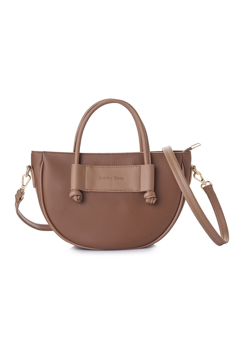 Geanta Elin din piele ecologica - Maro deschis