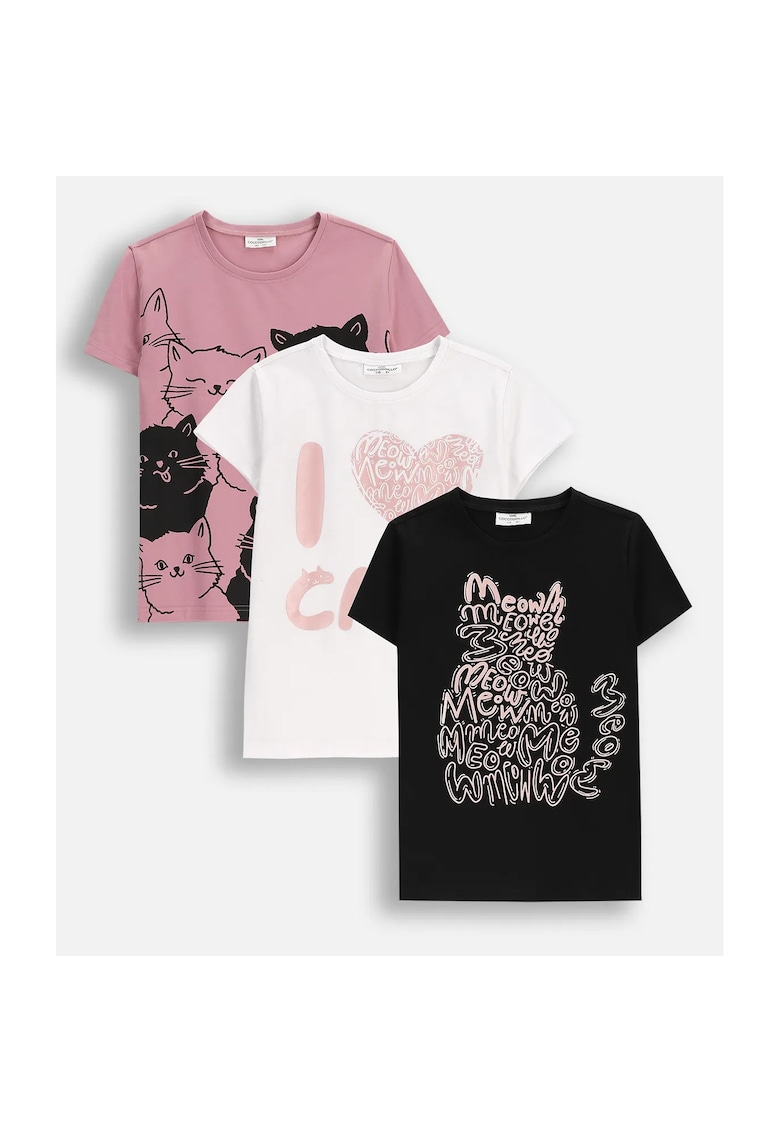 Set de tricou cu imprimeu - 3 bucati