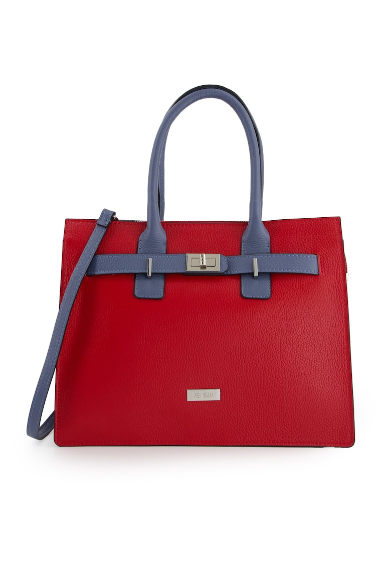 Geanta de umar din piele cu bareta detasabila