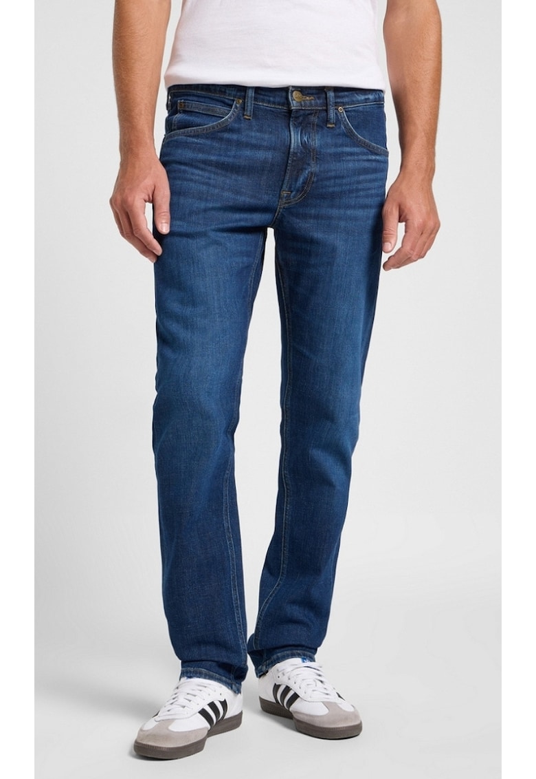 Blugi barbatesti Daren ZIP FLY Stoney - bumbac/elastan - albastru