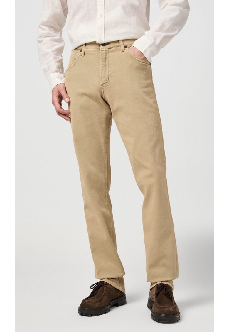 Pantaloni barbati - Greensboro 803 - regular straight - elastic - bej - bumbac