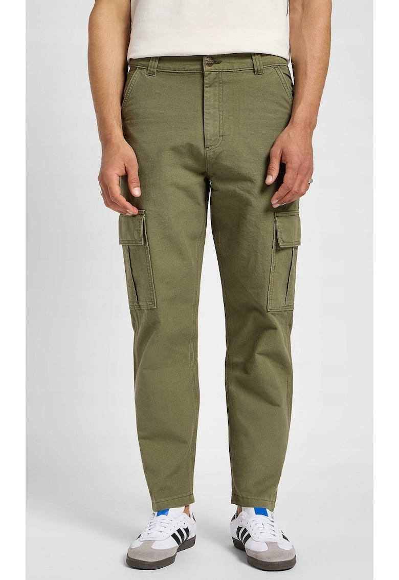 Pantaloni cargo verde - bumbac - regular fit