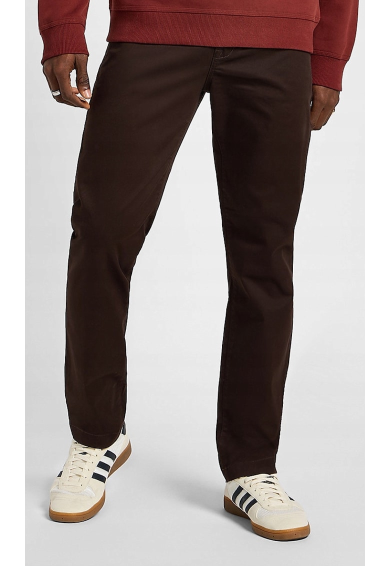 Blugi barbati Slim Chino - bumbac/elastan - maro