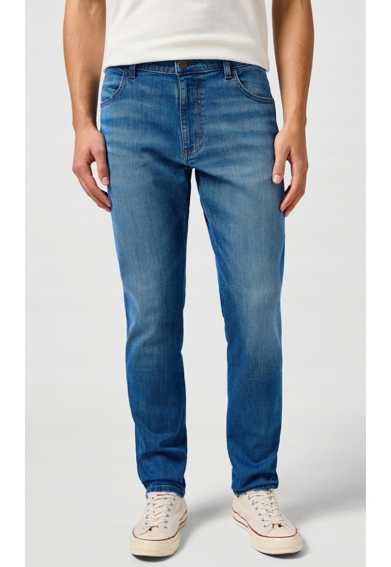 Blugi barbati RIVER - bumbac/elastan - conici - albastru