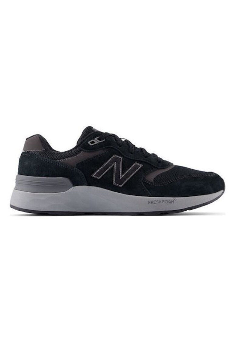 Pantofi sport barbati - Fresh Foam Walking 880v7 - negru - pentru mers zilnic si ocazii formale -