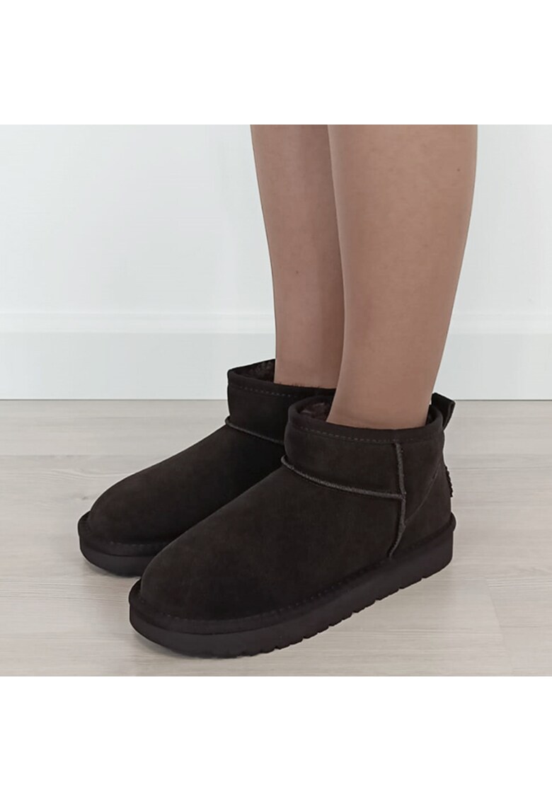 Ghete maro cafeniu din piele naturala B-JB1966 111 11421