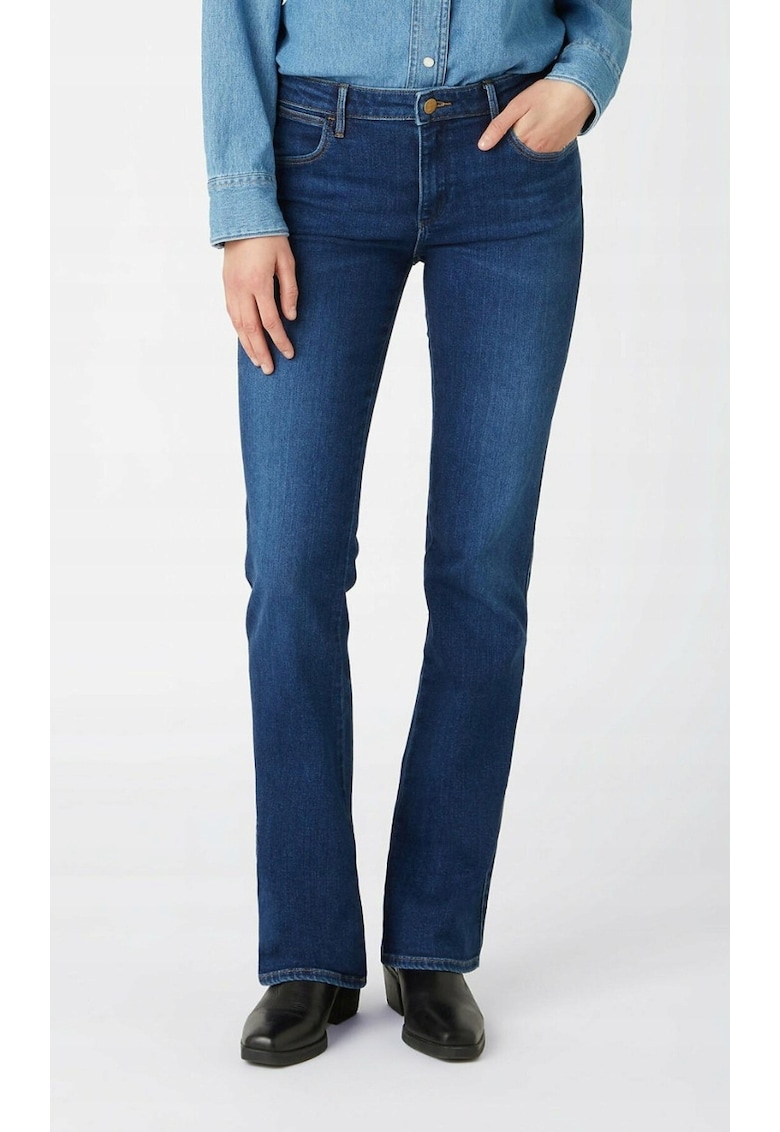 Blugi dama W28BZM23Z - Bumbac - Albastru - Albastru