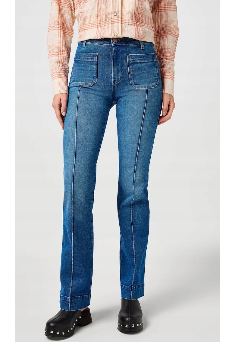 Blugi dama - Albastru - Bumbac 112362671