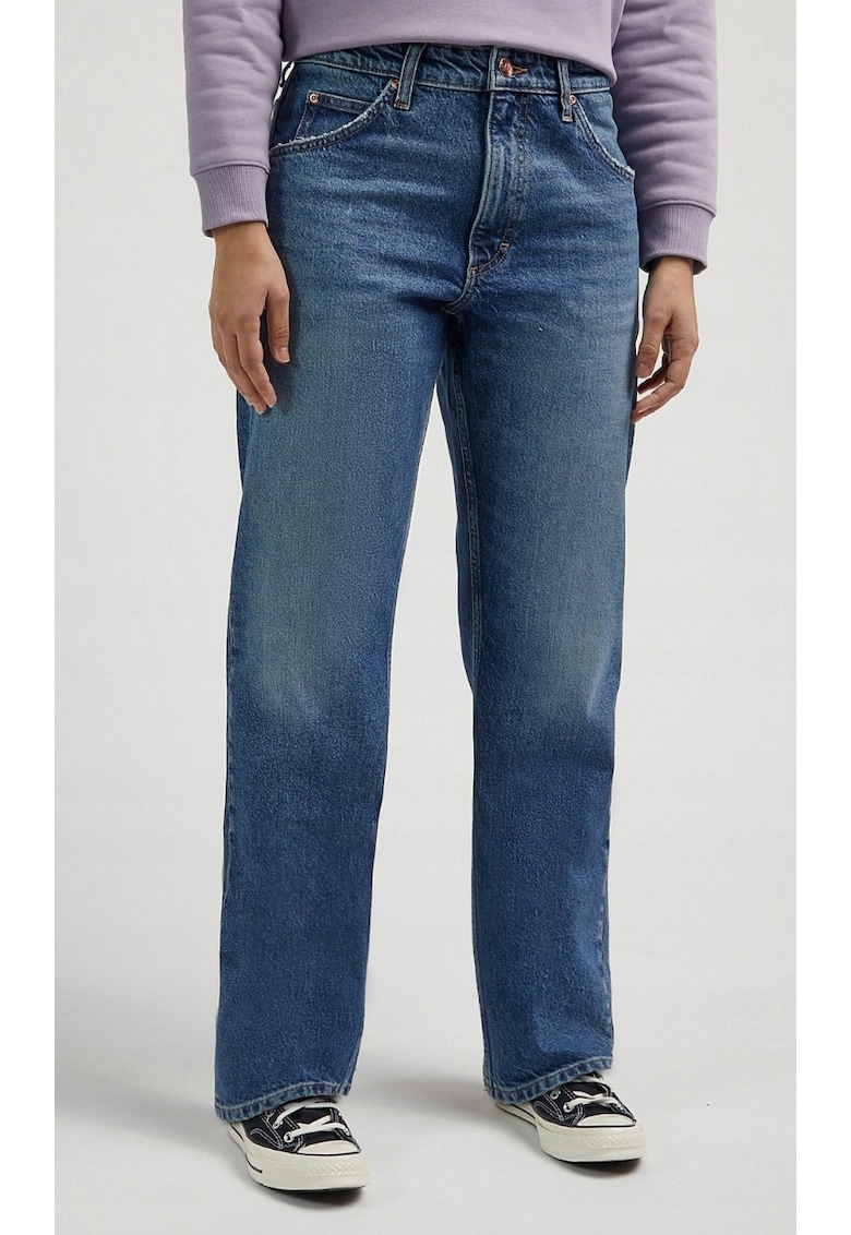 Blugi dama - slim fit - albastru - bumbac - Albastru