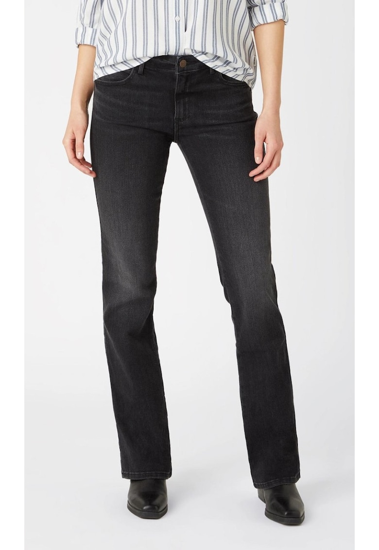 Blugi dama - negru - bumbac W28BZJ35H - Negru