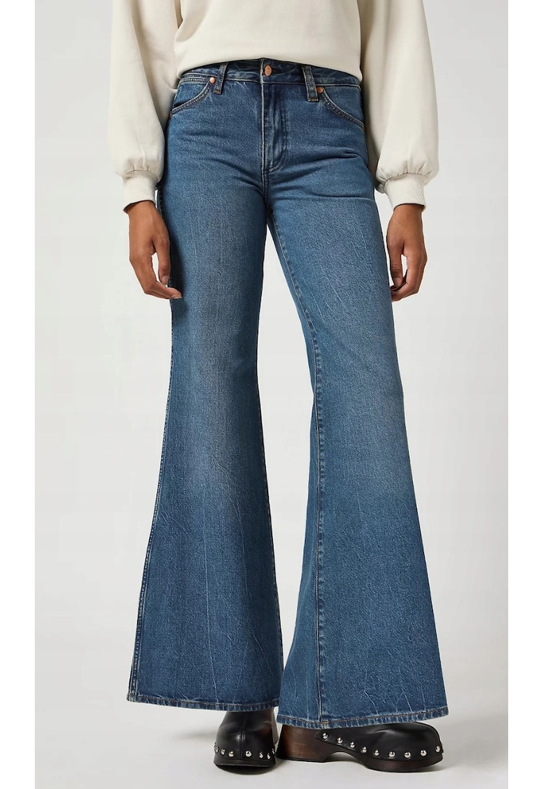 Blugi dama albastru - bumbac - Albastru