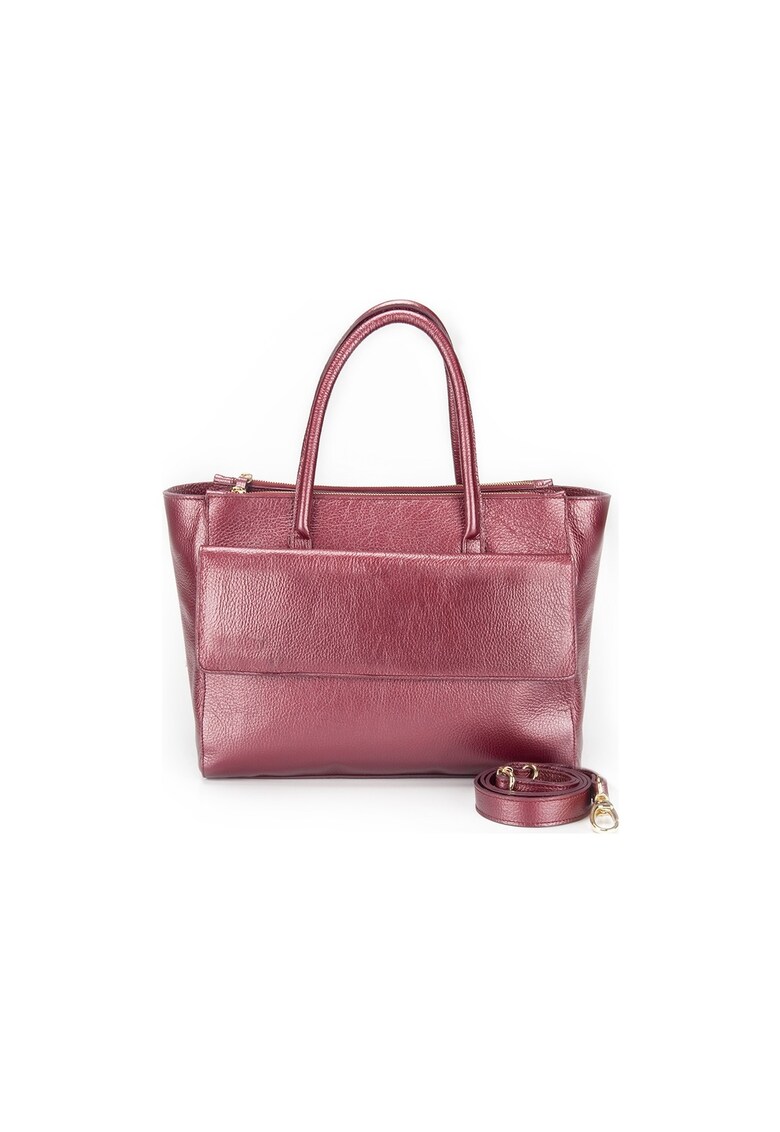 Geanta dama piele - Madonna 13 mare - Bordeaux