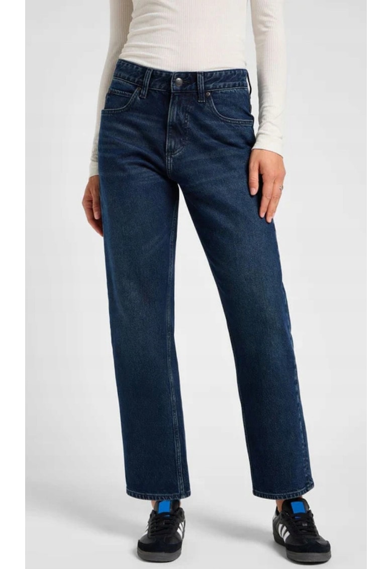 Blugi dama 112355271 - Bumbac - Albastru - Slim fit