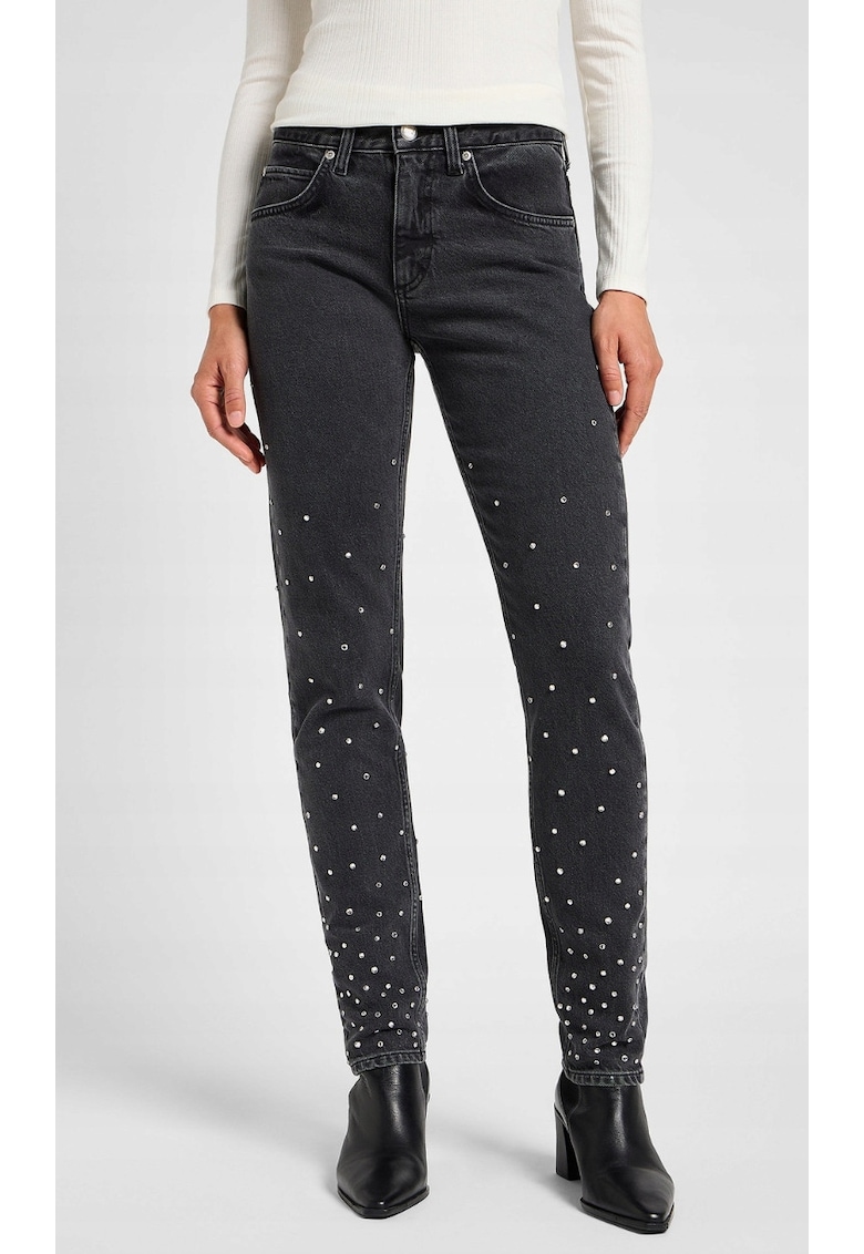 Blugi dama - Bumbac - Negru - Slim fit 112355280 -