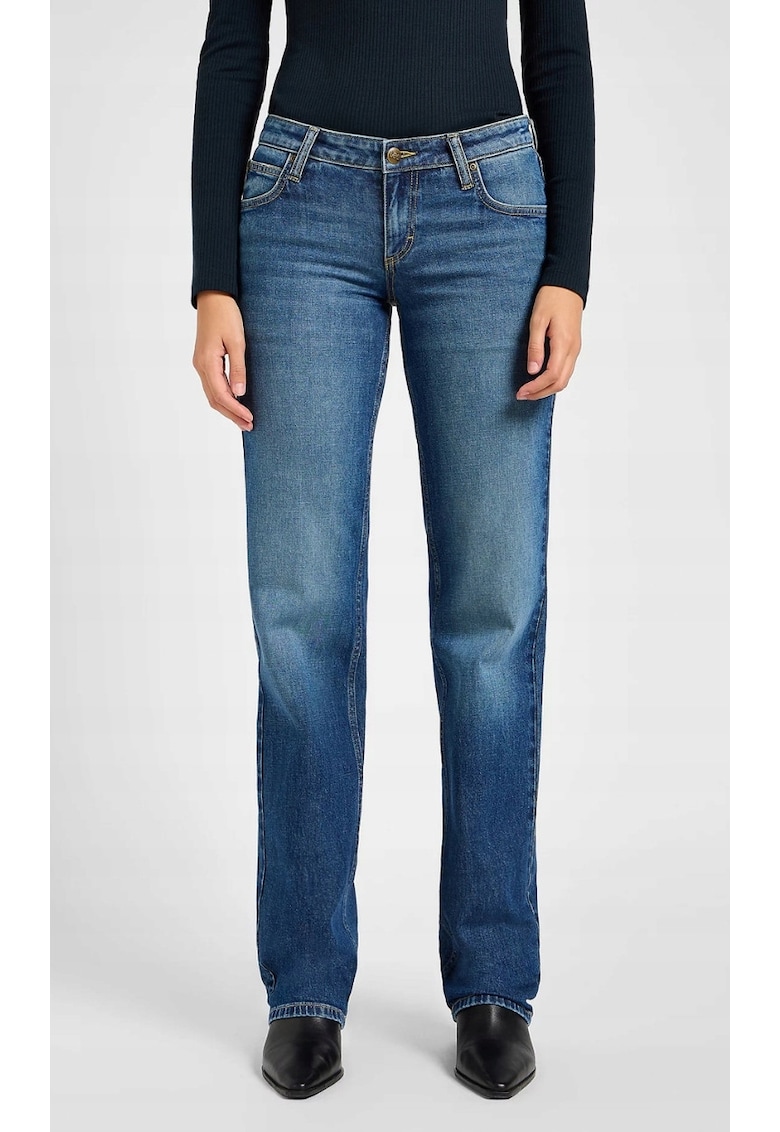 Blugi dama - Bumbac - Albastru 112355524 -