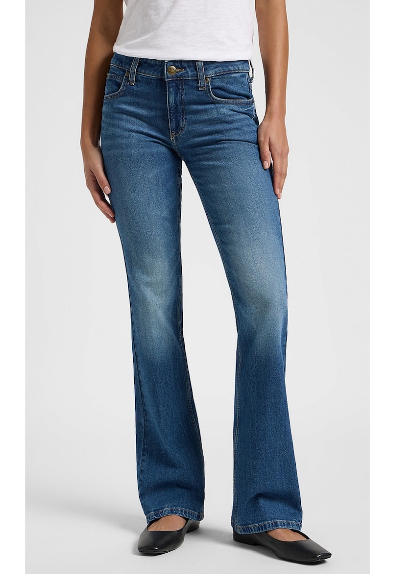 Blugi dama - model JESSICA Higer Climb - talie joasa - albastru - bumbac