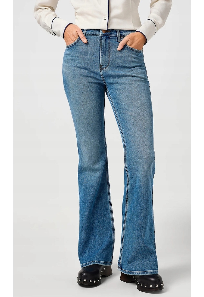 Blugi dama - FIERCE FLARE - evazati - albastru - bumbac -