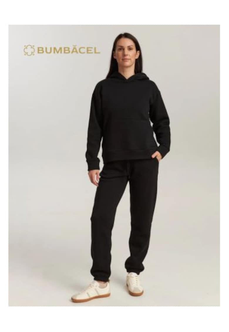 Costum de trening - cu gluga - pentru dame - din bumbac