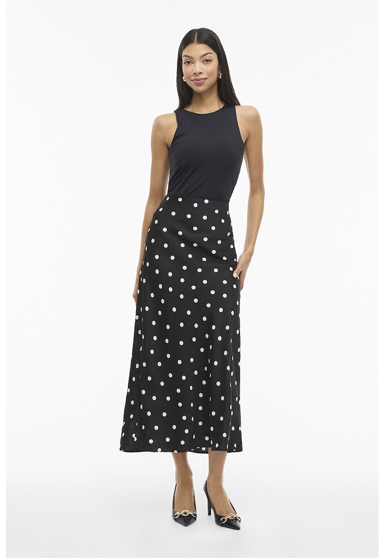 Fusta midi din satin Ellette