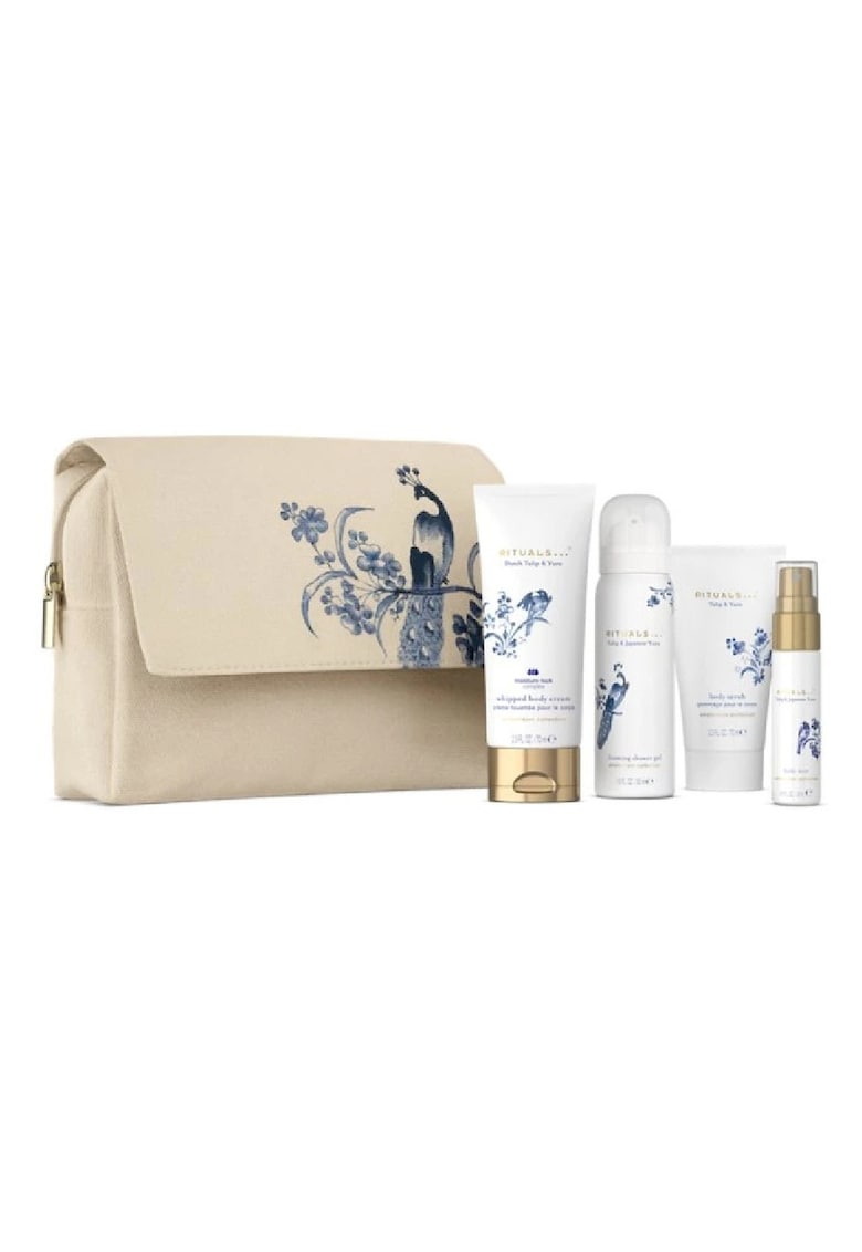 Set de ingrijire corp gel de dus spumant 50ml - spray de corp 20ml - scrub pentru corp 70ml - crema de corp 70ml