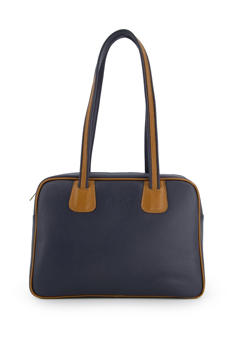 Geanta de umar din piele cu logo discret