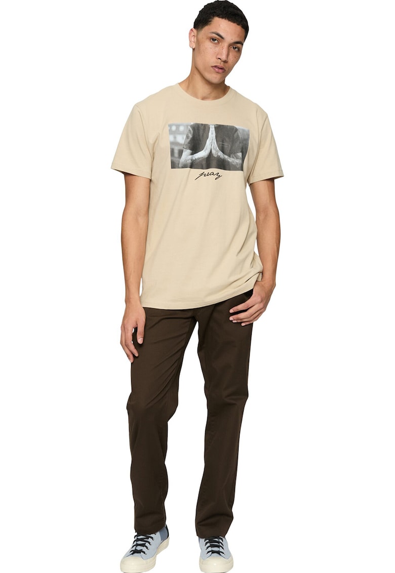 Tricou din bumbac cu imprimeu foto frontal